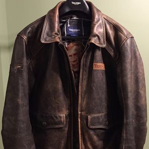 Triumph Leather Motorcycle Jacket McQueen Edition